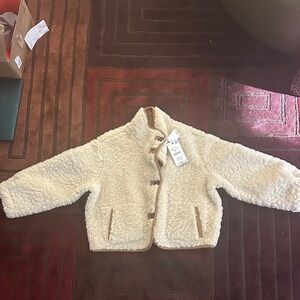 Zara Cream Bomber Jacket